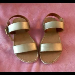 Cat & Jack girls gold sandals size 9 toddler